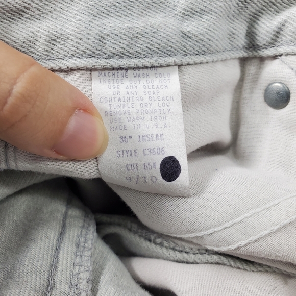 Vintage Rough Rider By Circle T Grey High Rise Jeans Ponchos on Waist, size 27 - Picture 8 of 8